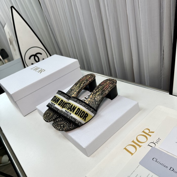 Dior High Heels Slippers Sandals Summer Women's Shoes #nigo29156