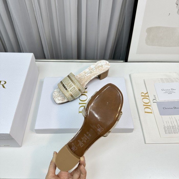 Dior High Heels Slippers Sandals Summer Women's Shoes #nigo29156