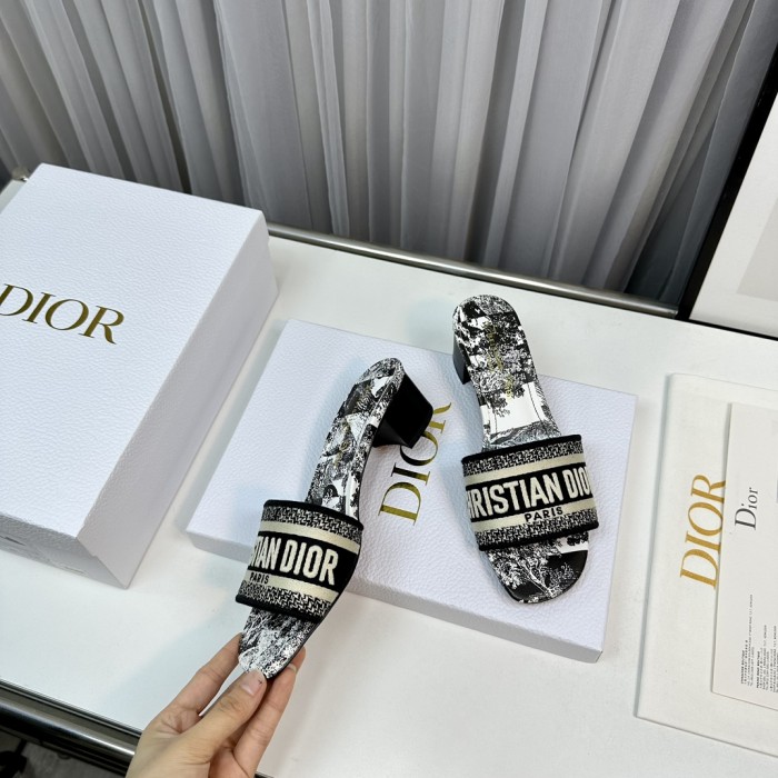 Dior High Heels Slippers Sandals Summer Women's Shoes #nigo29156