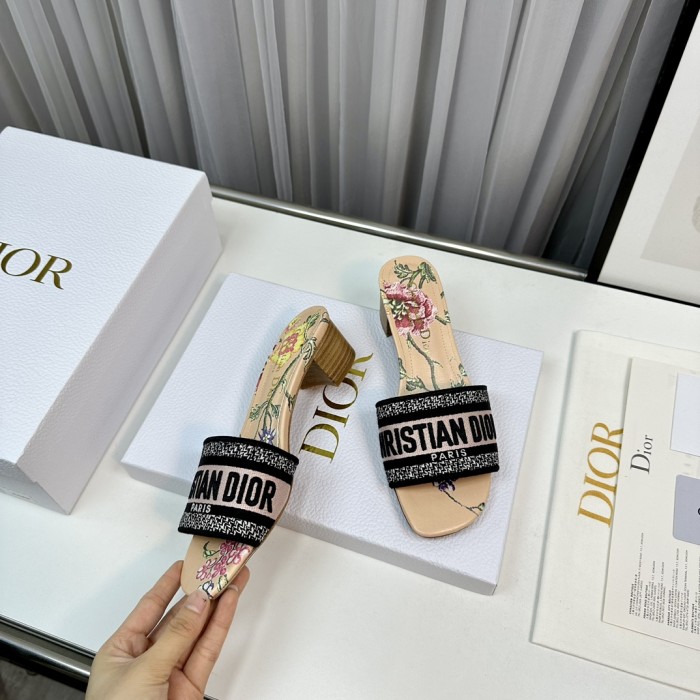 Dior High Heels Slippers Sandals Summer Women's Shoes #nigo29156