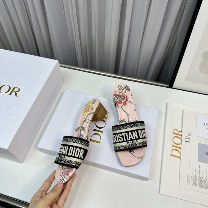 Dior High Heels Slippers Sandals Summer Women's Shoes #nigo29156