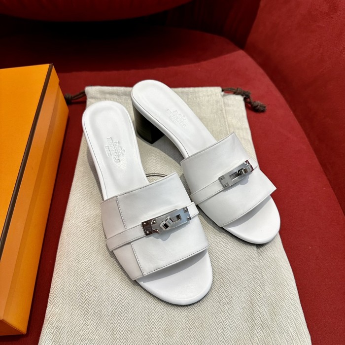Hermès Gigi Summer High-heeled Sandals KELLY Flip Flops Shoes #nigo29155