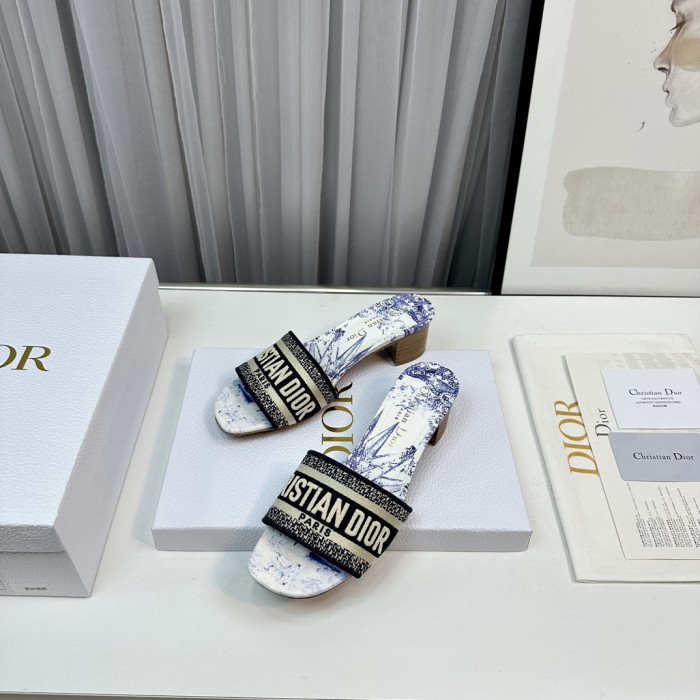 Dior High Heels Slippers Sandals Summer Women's Shoes #nigo29156