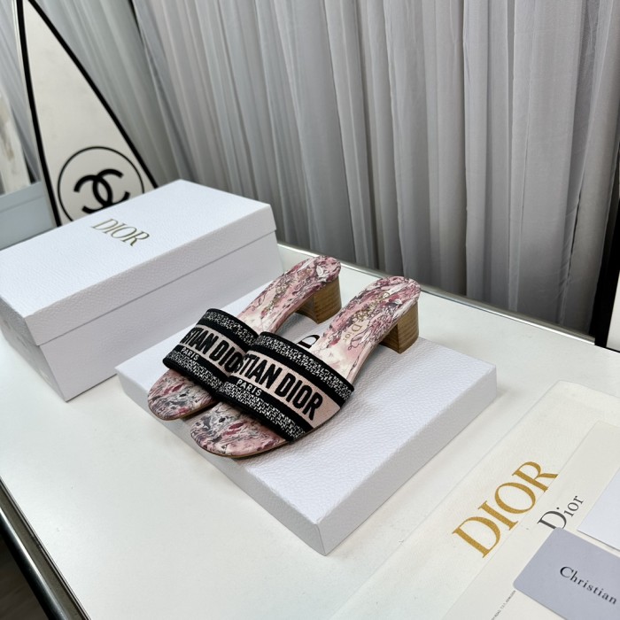 Dior High Heels Slippers Sandals Summer Women's Shoes #nigo29156