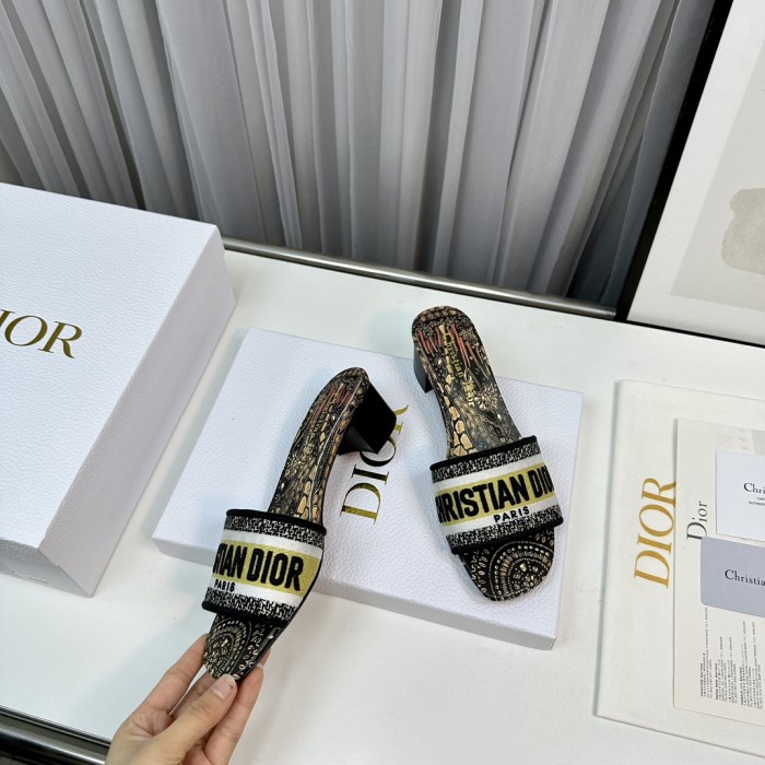 Dior High Heels Slippers Sandals Summer Women's Shoes #nigo29156