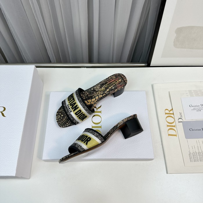 Dior High Heels Slippers Sandals Summer Women's Shoes #nigo29156