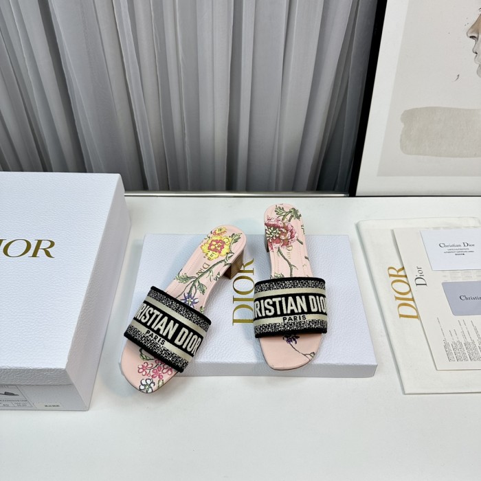 Dior High Heels Slippers Sandals Summer Women's Shoes #nigo29156