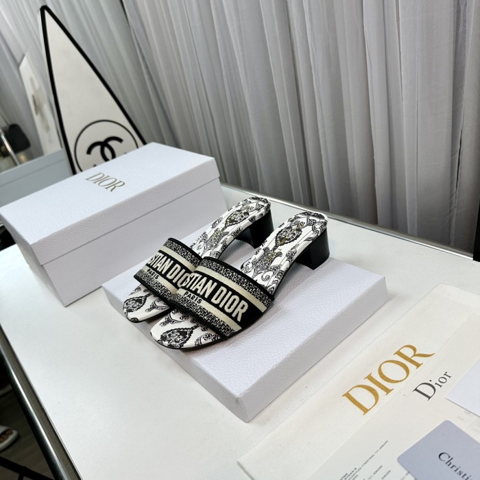 Dior High Heels Slippers Sandals Summer Women's Shoes #nigo29156