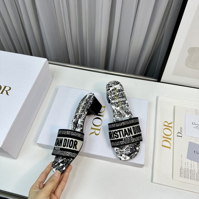 Dior High Heels Slippers Sandals Summer Women's Shoes #nigo29156