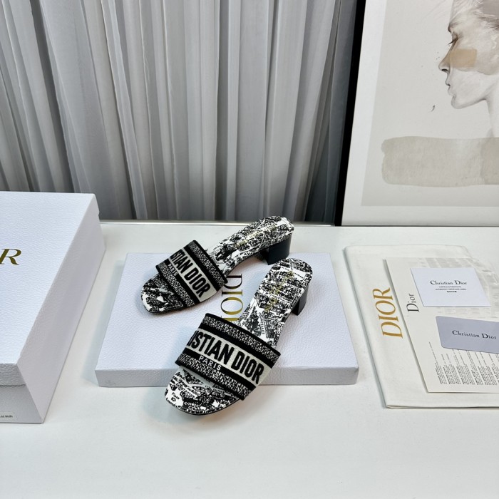 Dior High Heels Slippers Sandals Summer Women's Shoes #nigo29156
