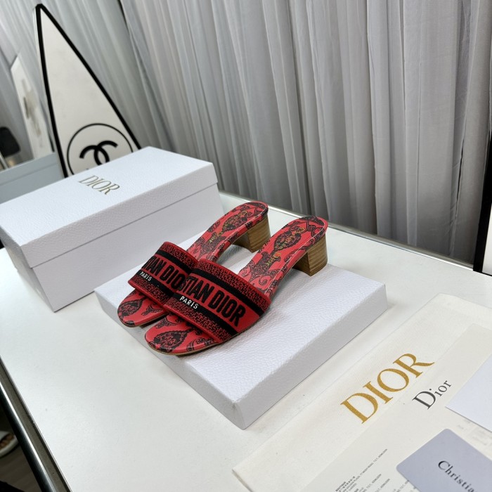 Dior High Heels Slippers Sandals Summer Women's Shoes #nigo29156