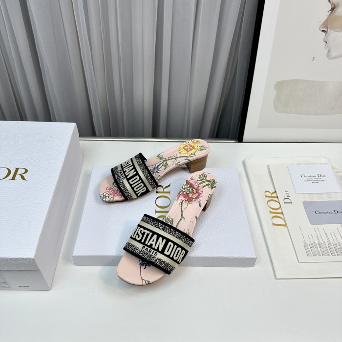 Dior High Heels Slippers Sandals Summer Women's Shoes #nigo29156