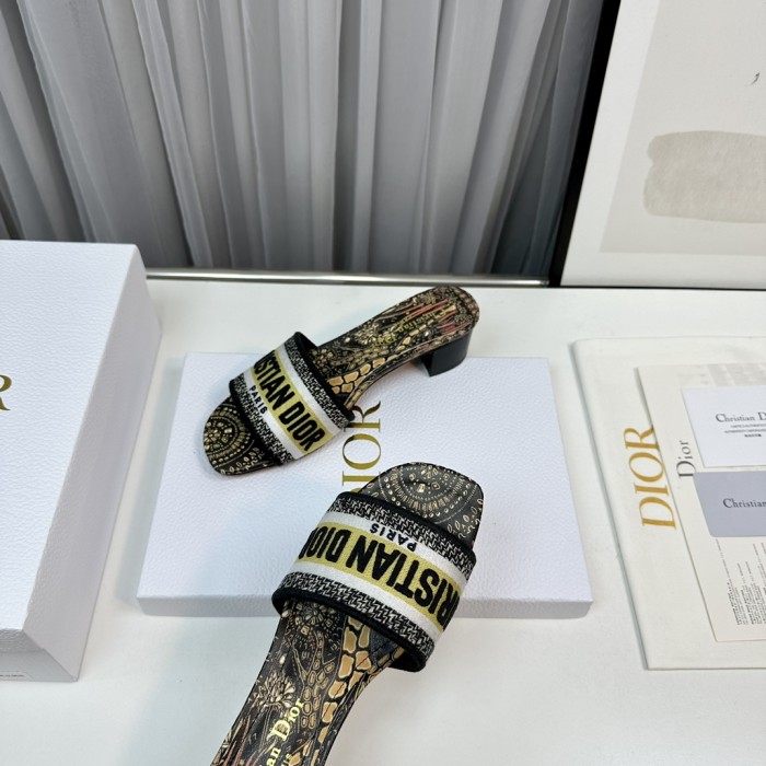Dior High Heels Slippers Sandals Summer Women's Shoes #nigo29156
