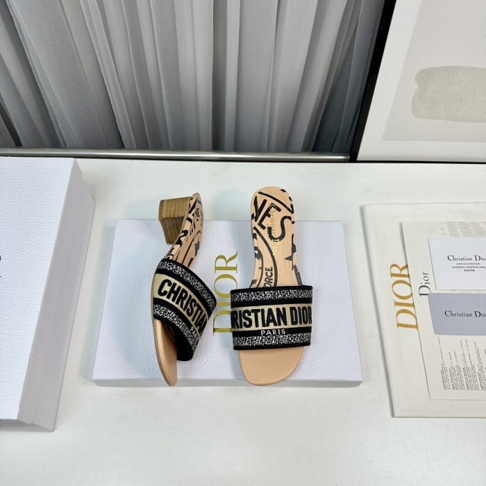 Dior High Heels Slippers Sandals Summer Women's Shoes #nigo29156