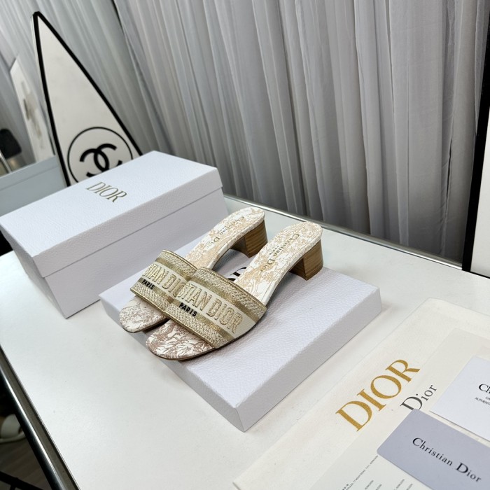Dior High Heels Slippers Sandals Summer Women's Shoes #nigo29156