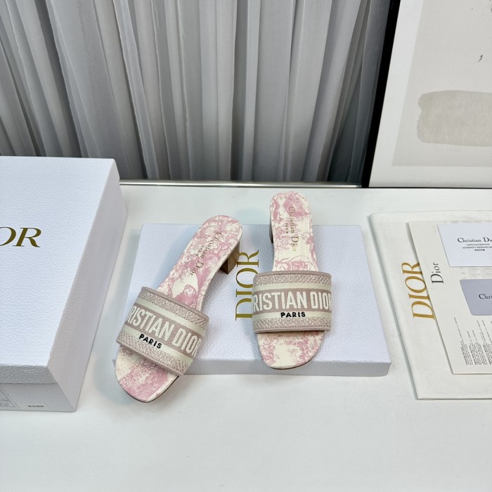 Dior High Heels Slippers Sandals Summer Women's Shoes #nigo29156