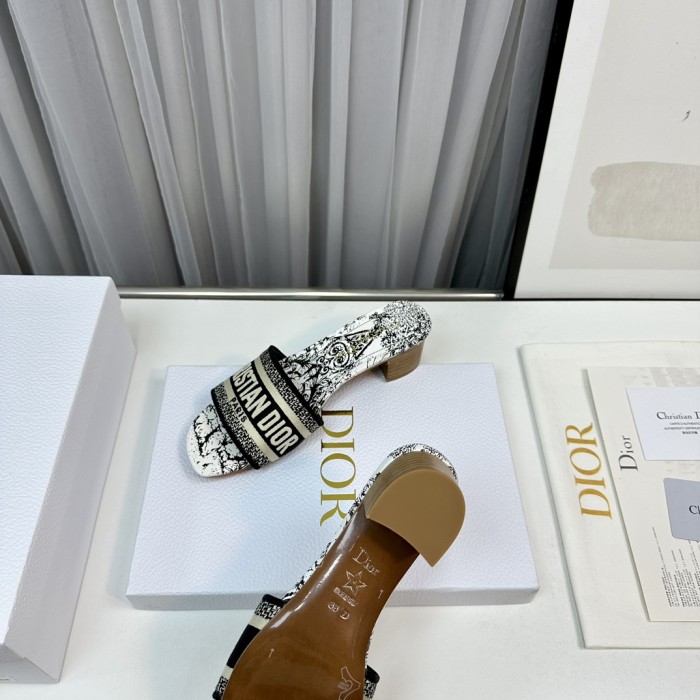 Dior High Heels Slippers Sandals Summer Women's Shoes #nigo29156