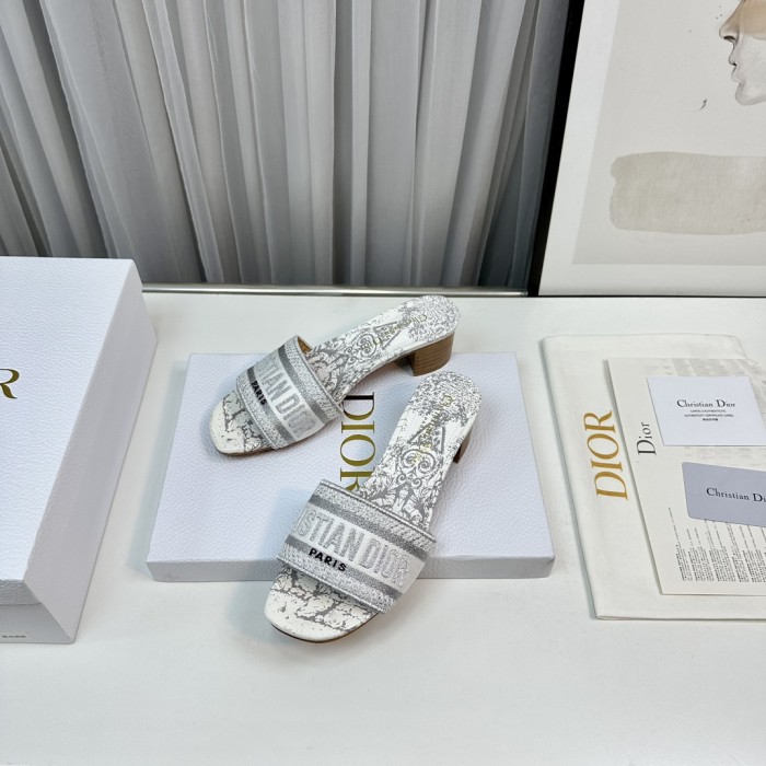 Dior High Heels Slippers Sandals Summer Women's Shoes #nigo29156