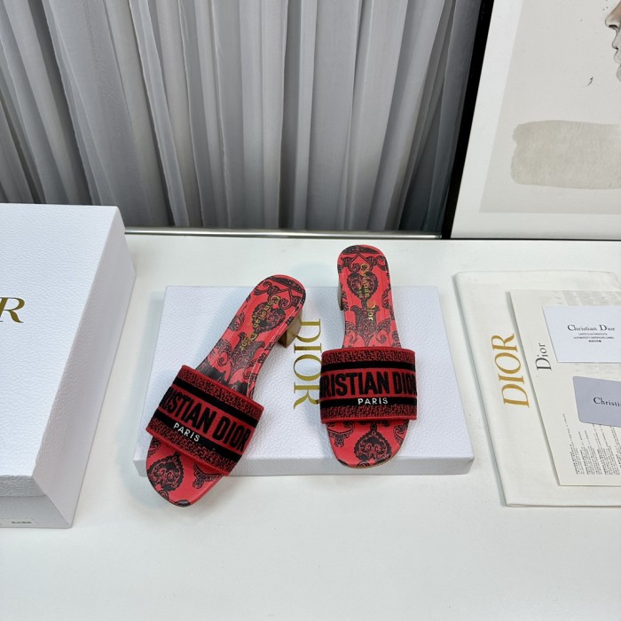 Dior High Heels Slippers Sandals Summer Women's Shoes #nigo29156