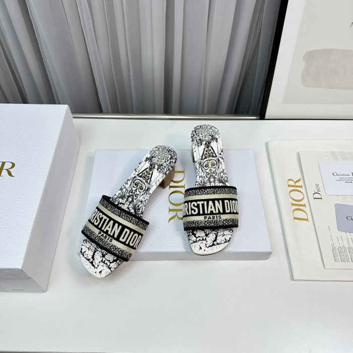 Dior High Heels Slippers Sandals Summer Women's Shoes #nigo29156