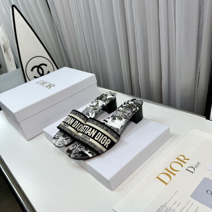 Dior High Heels Slippers Sandals Summer Women's Shoes #nigo29156