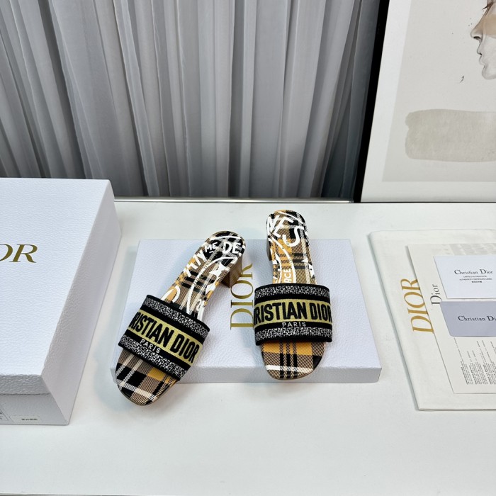 Dior High Heels Slippers Sandals Summer Women's Shoes #nigo29156