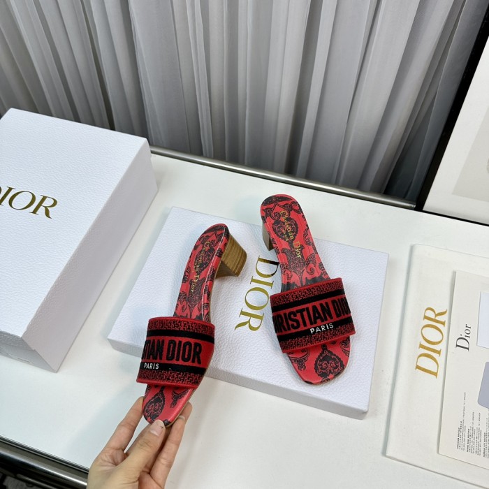 Dior High Heels Slippers Sandals Summer Women's Shoes #nigo29156