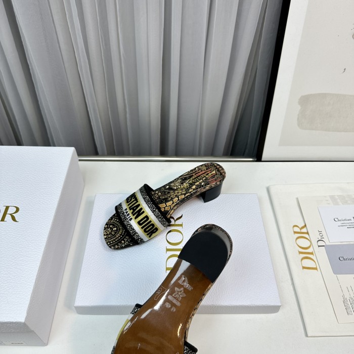 Dior High Heels Slippers Sandals Summer Women's Shoes #nigo29156