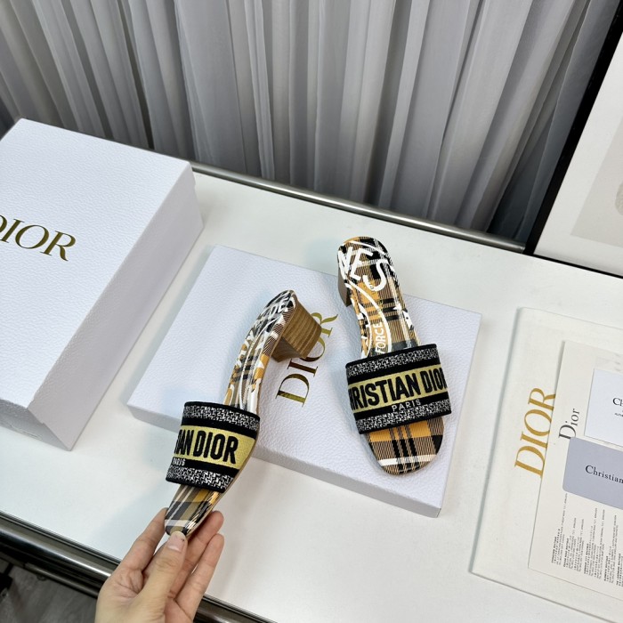 Dior High Heels Slippers Sandals Summer Women's Shoes #nigo29156
