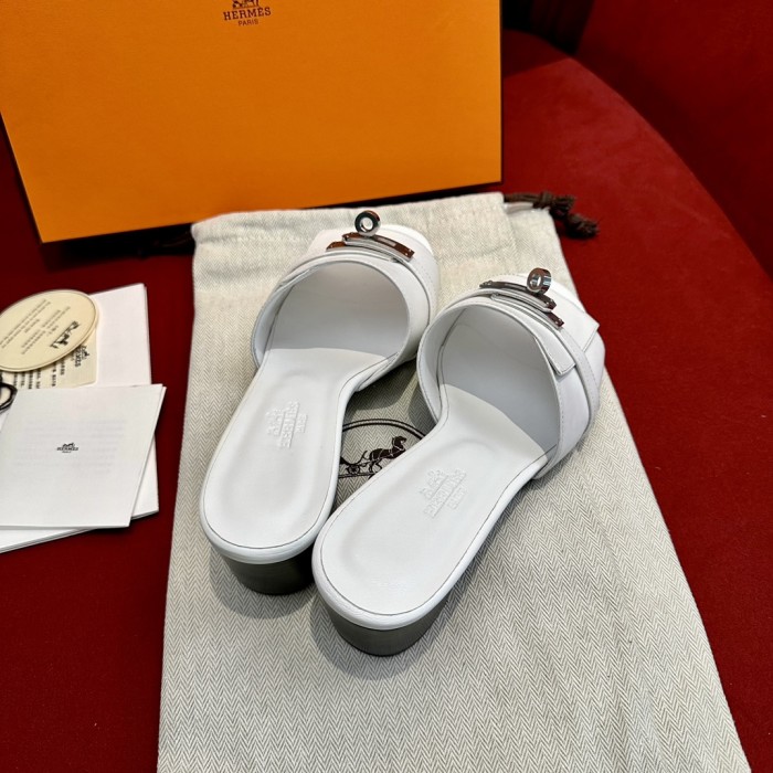 Hermès Gigi Summer High-heeled Sandals KELLY Flip Flops Shoes #nigo29155