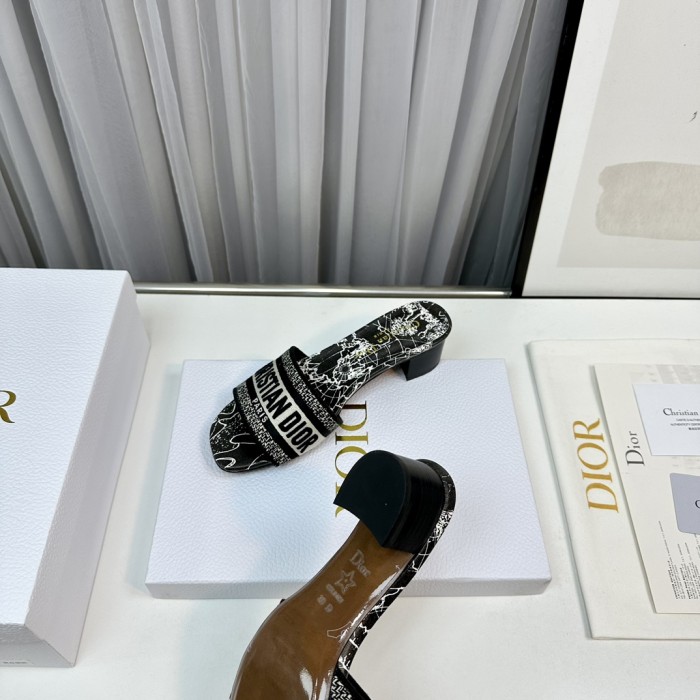 Dior High Heels Slippers Sandals Summer Women's Shoes #nigo29156