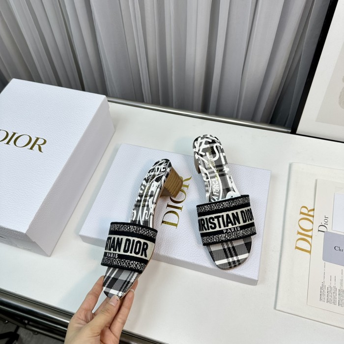 Dior High Heels Slippers Sandals Summer Women's Shoes #nigo29156