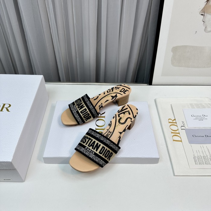 Dior High Heels Slippers Sandals Summer Women's Shoes #nigo29156