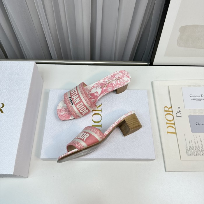 Dior High Heels Slippers Sandals Summer Women's Shoes #nigo29156