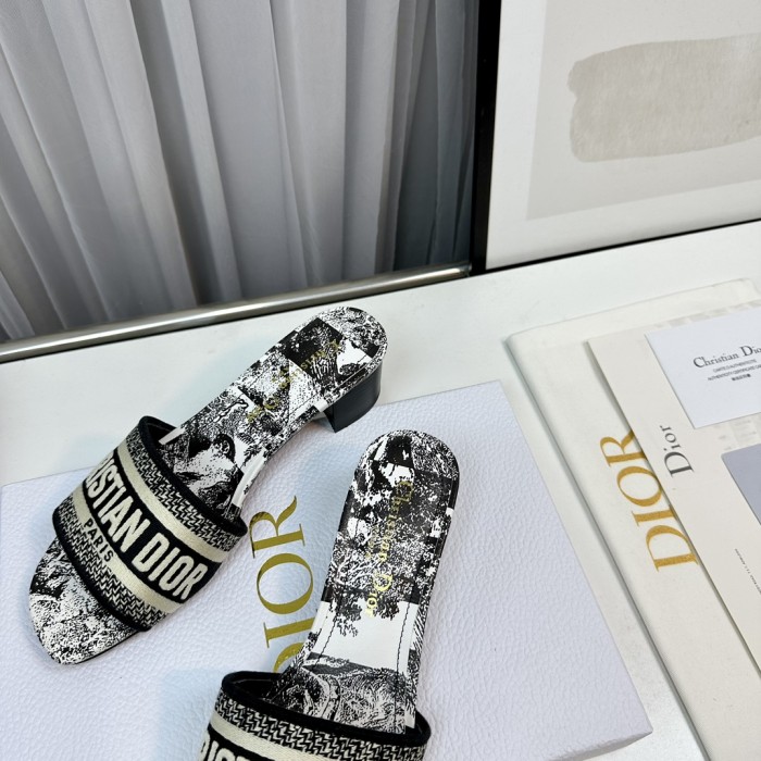 Dior High Heels Slippers Sandals Summer Women's Shoes #nigo29156