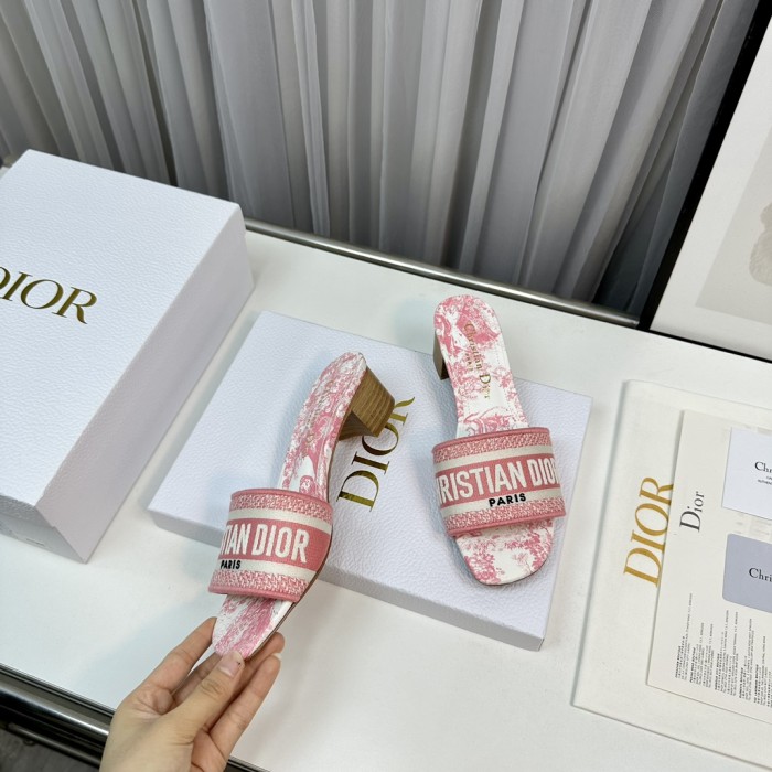 Dior High Heels Slippers Sandals Summer Women's Shoes #nigo29156