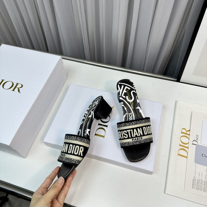 Dior High Heels Slippers Sandals Summer Women's Shoes #nigo29156