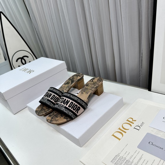 Dior High Heels Slippers Sandals Summer Women's Shoes #nigo29156