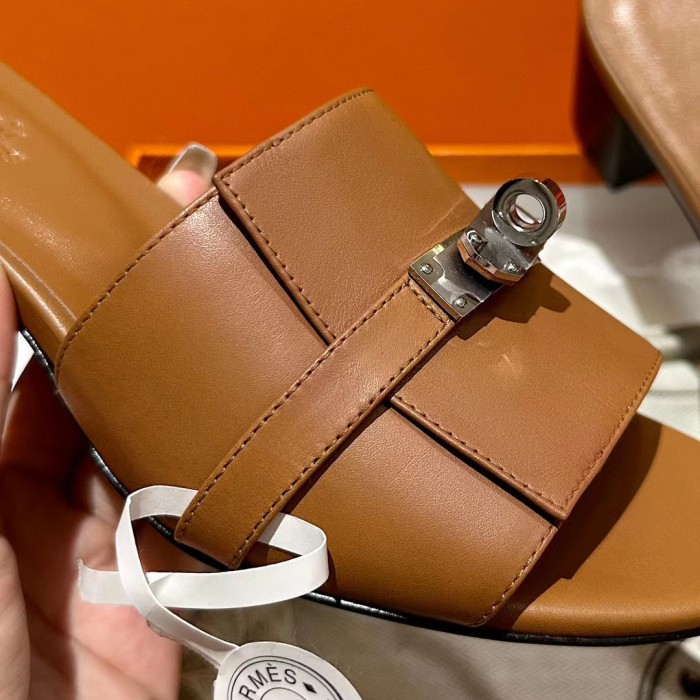 Hermès Gigi Summer High-heeled Sandals KELLY Flip Flops Shoes #nigo29155