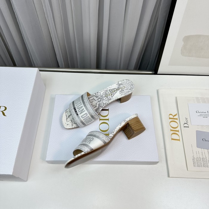 Dior High Heels Slippers Sandals Summer Women's Shoes #nigo29156