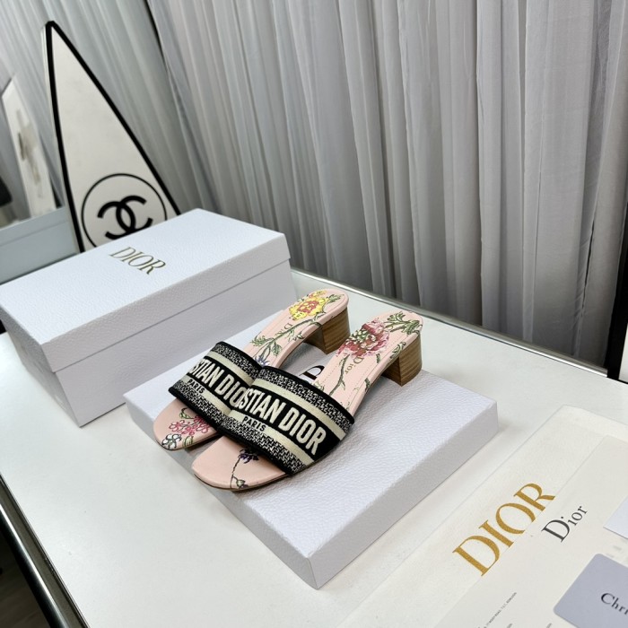 Dior High Heels Slippers Sandals Summer Women's Shoes #nigo29156