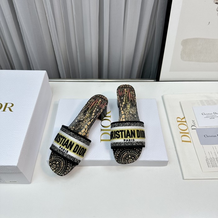Dior High Heels Slippers Sandals Summer Women's Shoes #nigo29156