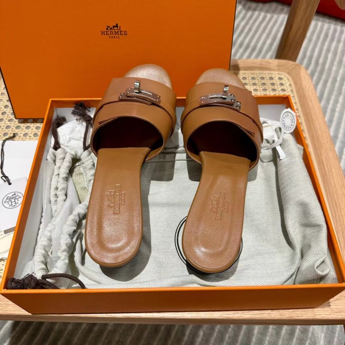 Hermès Gigi Summer High-heeled Sandals KELLY Flip Flops Shoes #nigo29155