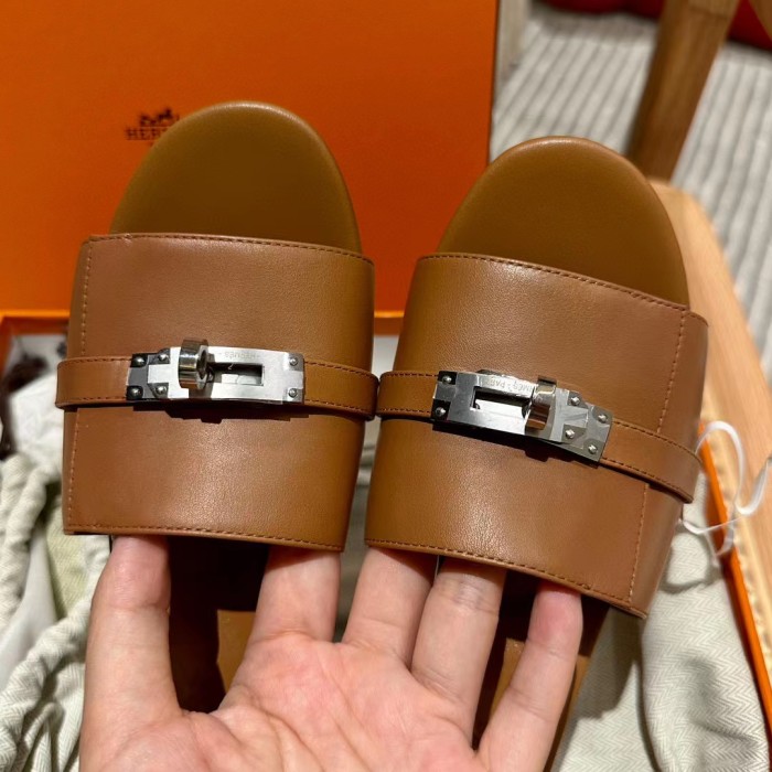 Hermès Gigi Summer High-heeled Sandals KELLY Flip Flops Shoes #nigo29155