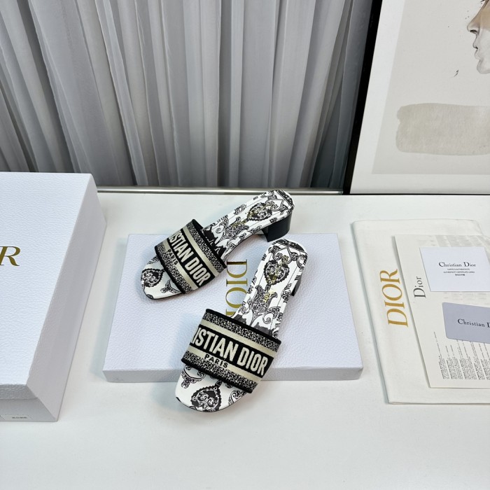 Dior High Heels Slippers Sandals Summer Women's Shoes #nigo29156