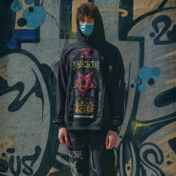 Vetements Patch Hooded Sweatshirt Pullover #nigo94996