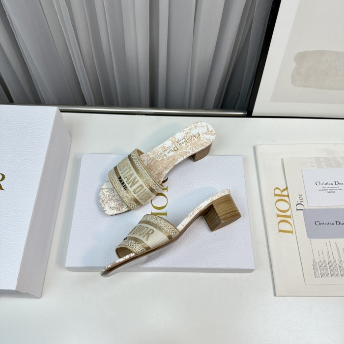 Dior High Heels Slippers Sandals Summer Women's Shoes #nigo29156