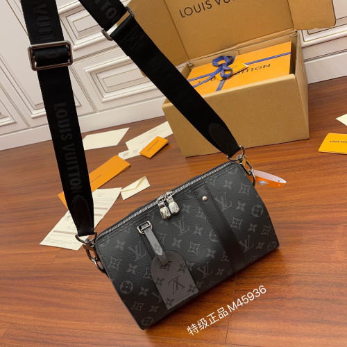 Louis Vuitton Leather Printed Lace Up Crossbody Bag #nigo21499