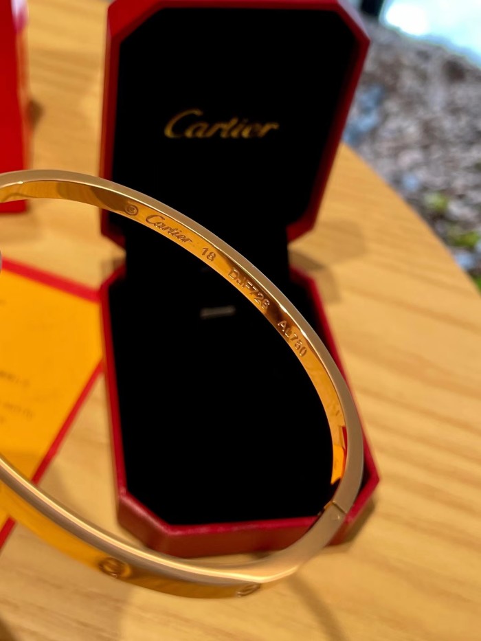 Cartier Encircling Screw Logo Bracelet Plated 18K Gold Accessories Jewelry #nigo82316