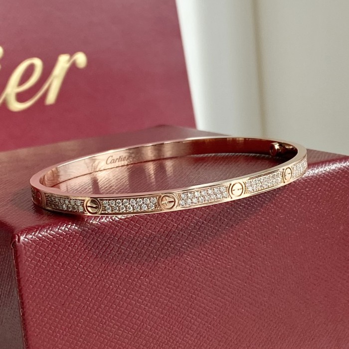 Cartier Encircling Screw Logo Bracelet Plated 18K Gold Accessories Jewelry #nigo82316